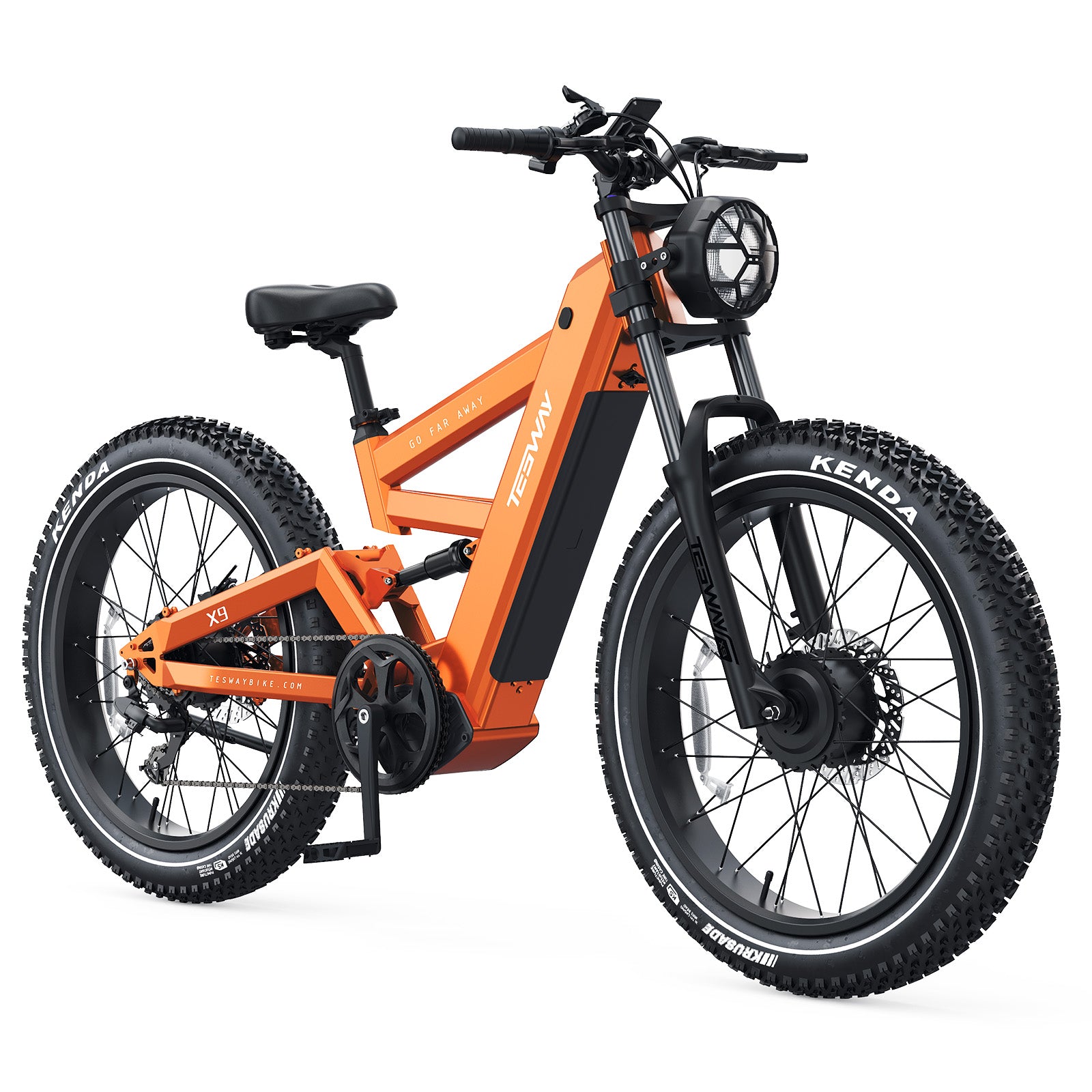 TESWAY X9 AWD - 4000W Dual Motors Electric Mountain Bike