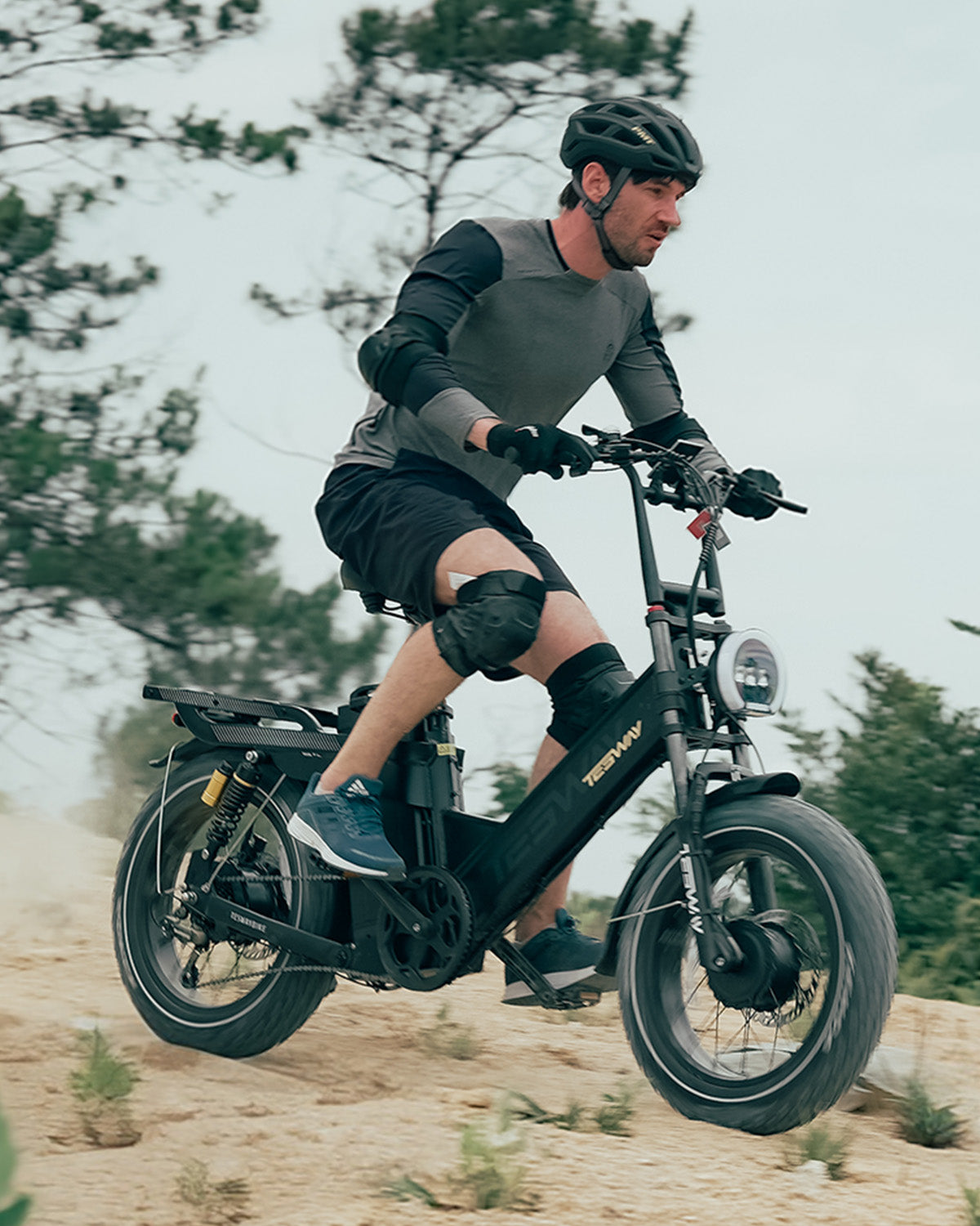 TESWAY X5 AWD Step-Thru E-Bike – Easy Mount 3600W Dual Motor