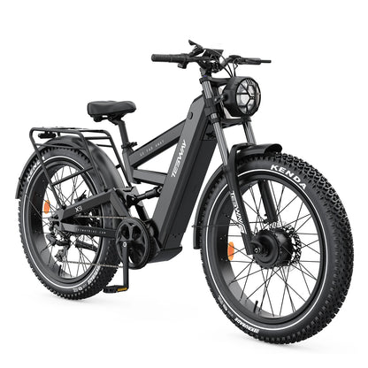 TESWAY X9 Ultra 60V Dual Motor Electric Mountain Bike - 4000W Peak Power