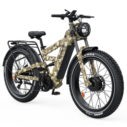 TESWAY X9 Ultra 60V Dual Motor Electric Mountain Bike - 4000W Peak Power