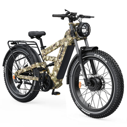 TESWAY X9 Ultra 60V Dual Motor Electric Mountain Bike - 4000W Peak Power